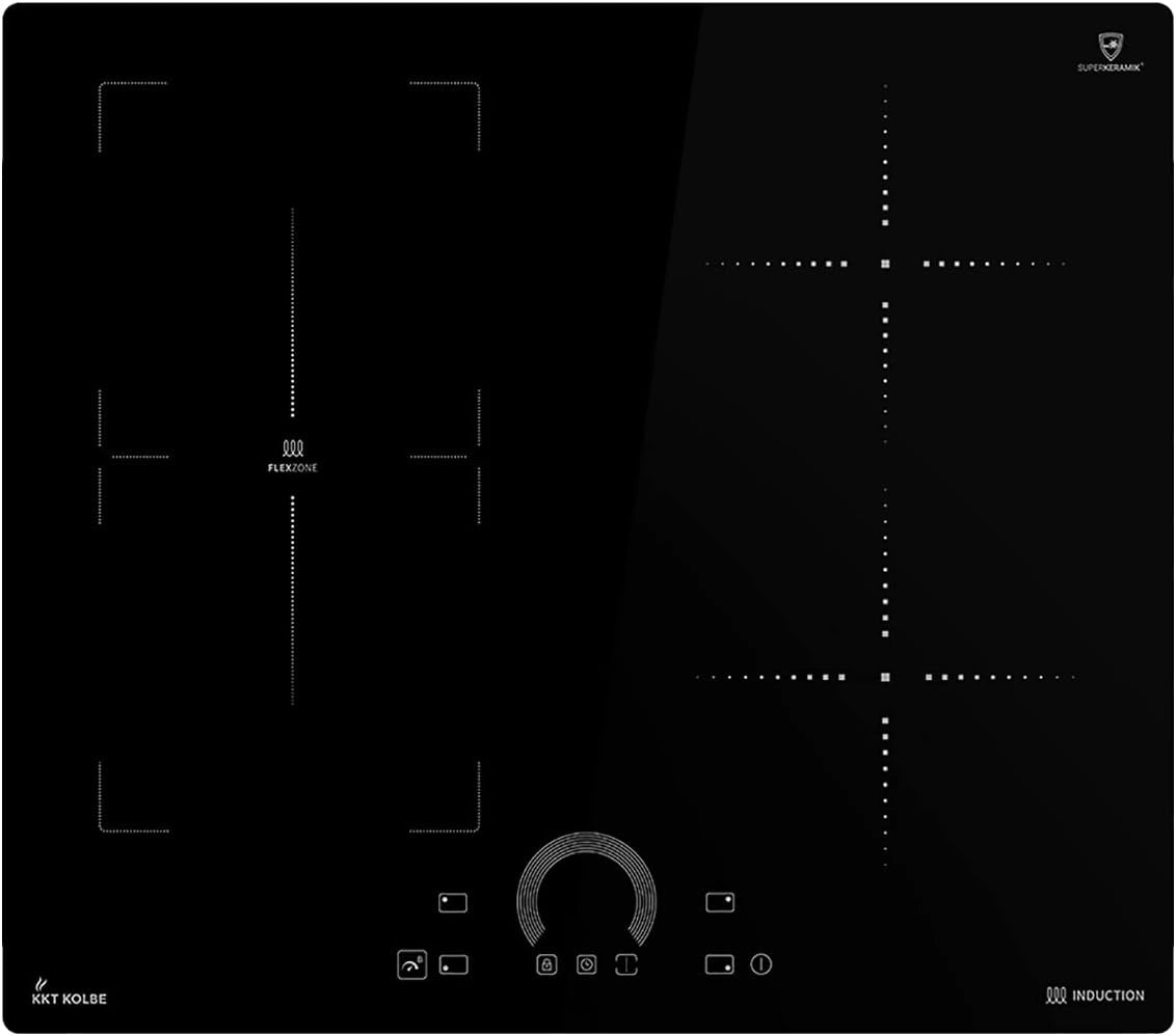 KKT KOLBE, Piano cottura a induzione, 8,2 kW, 60 cm, con timer, automatico