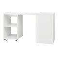 Scrivania Componibile Cadorago, Bianco Opaco, Salvaspazio, 140x72x60 cm