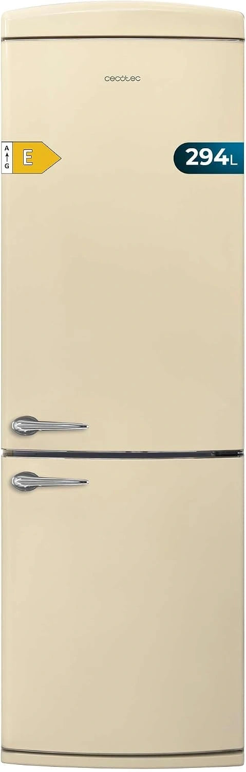 Cecotec, Frigorifero, 294L, 2cm, con display digitale, Beige