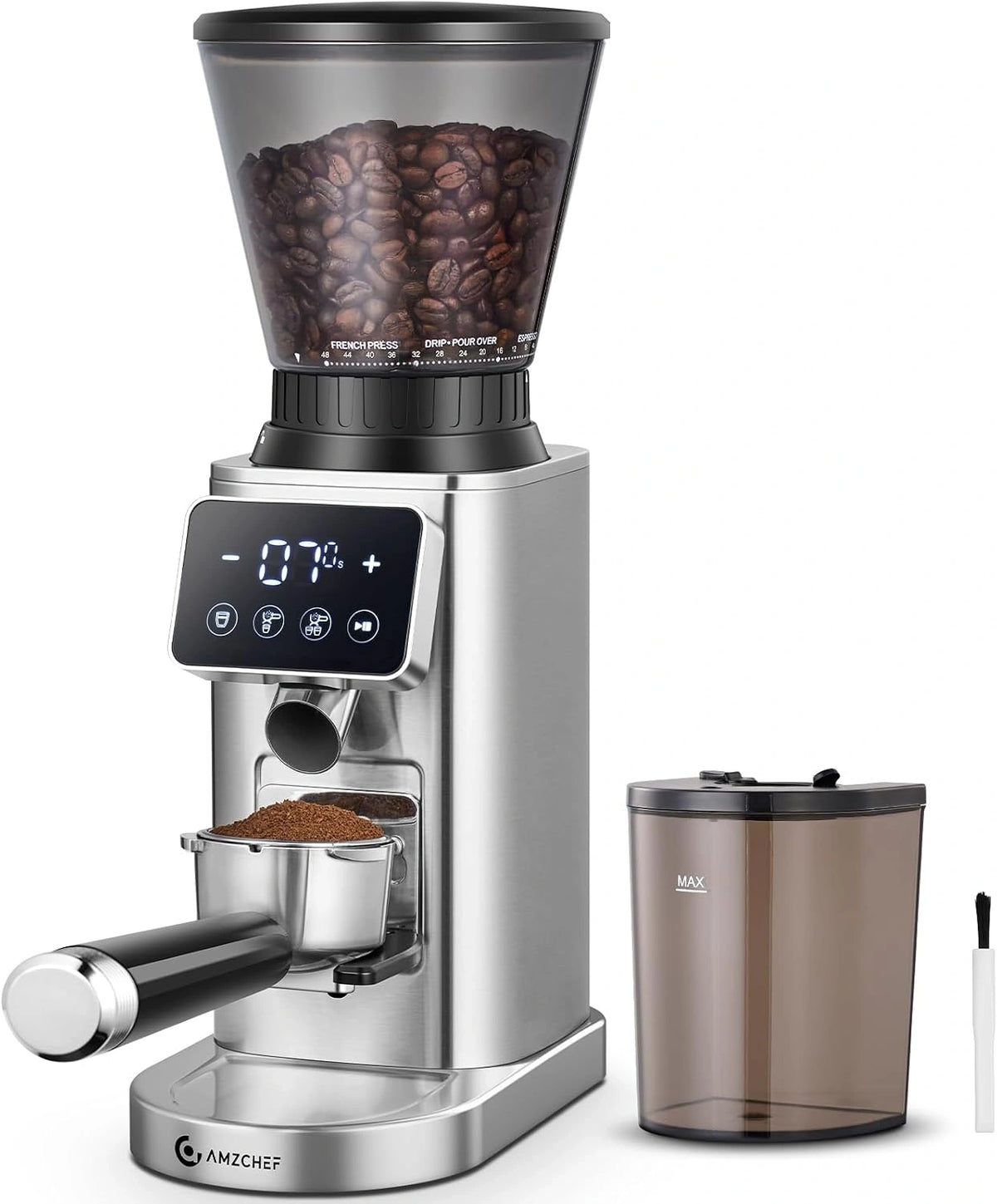 AMZCHEF, Macchina da caffè, con display digitale