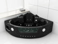 Milano, Piscina, 140 cm, con Bluetooth, a LED, Nero