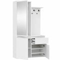 Armadio Ingresso Moderno AKORD 95 cm con Scarpiera e Panca