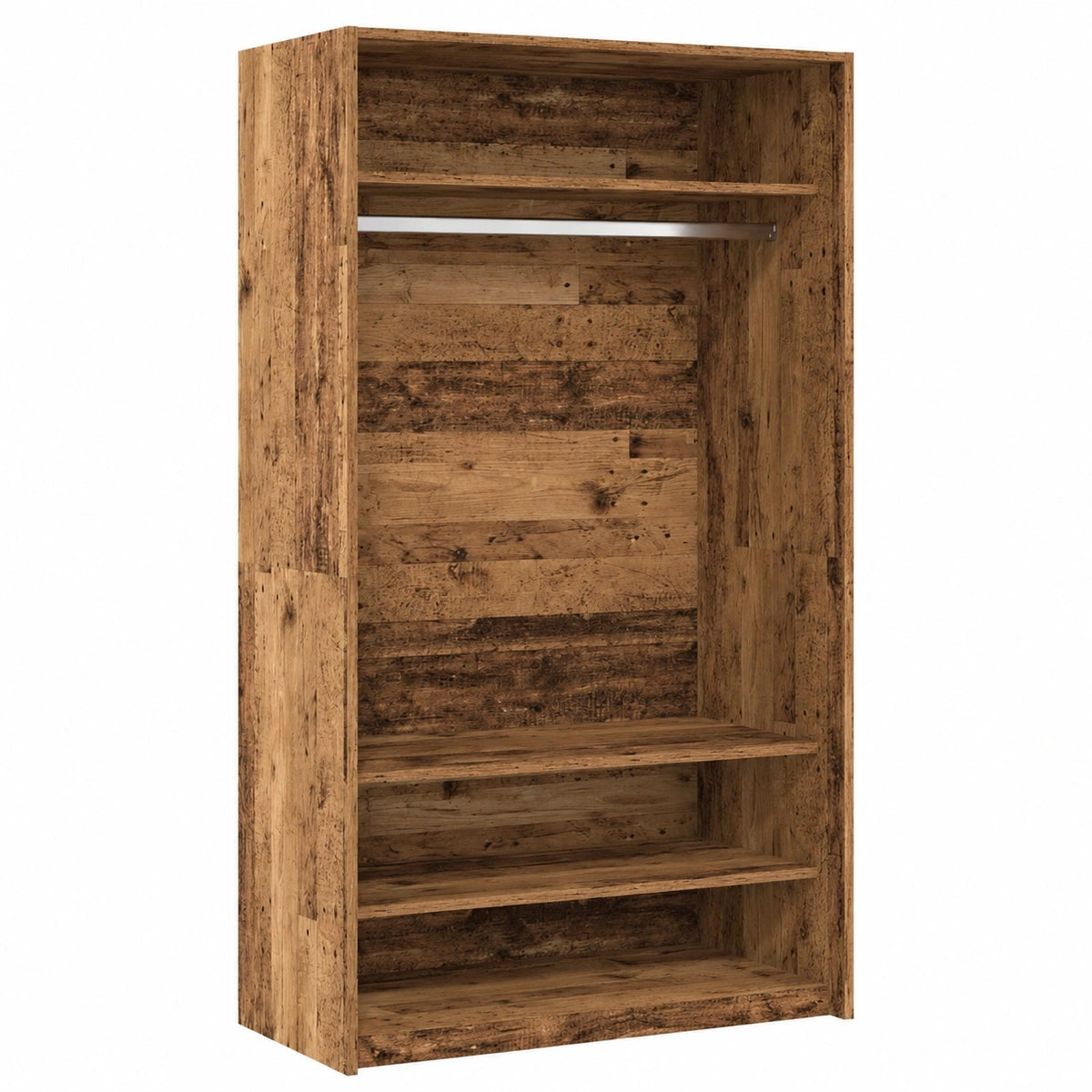 Guardaroba in Legno Recuperato 100x50x200 cm con Ante