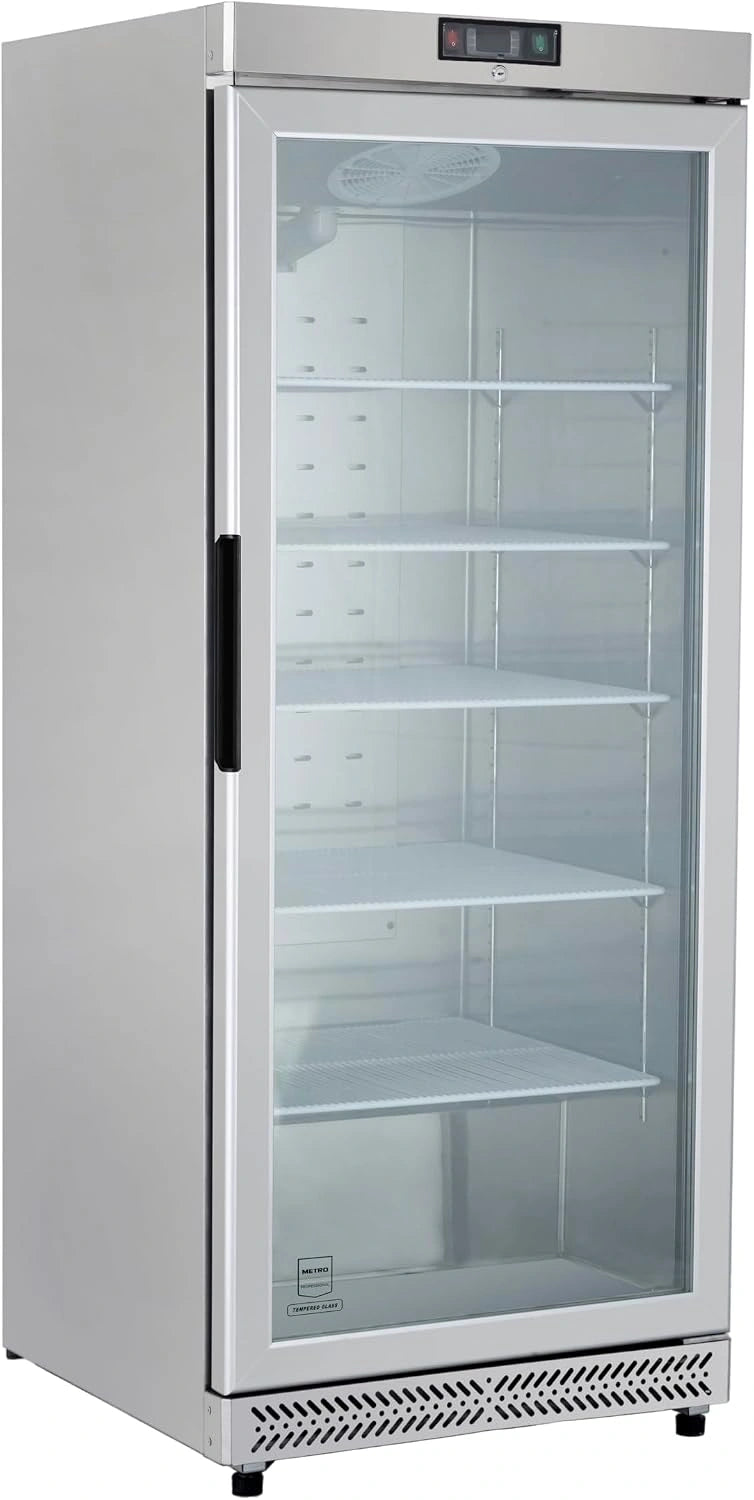 METRO, Congelatore, 380L, a LED, Argento