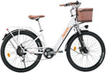 Bicicletta, Bicicletta elettrica, 36 V, 26 pollici, 80 km, Bianco