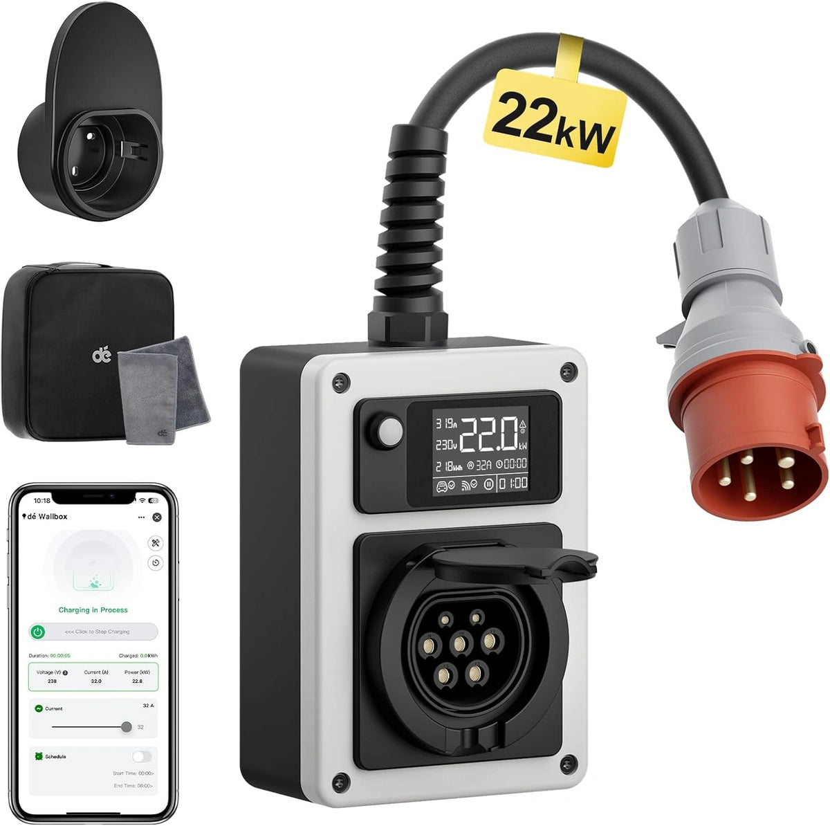 dé, Prodotto per casa e tempo libero, 22kW, 11kW, con controllo intelligente