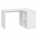 Dmora - Scrittoio angolare Revere multifunzionale per ufficio, 152x49x74 cm, Bianco