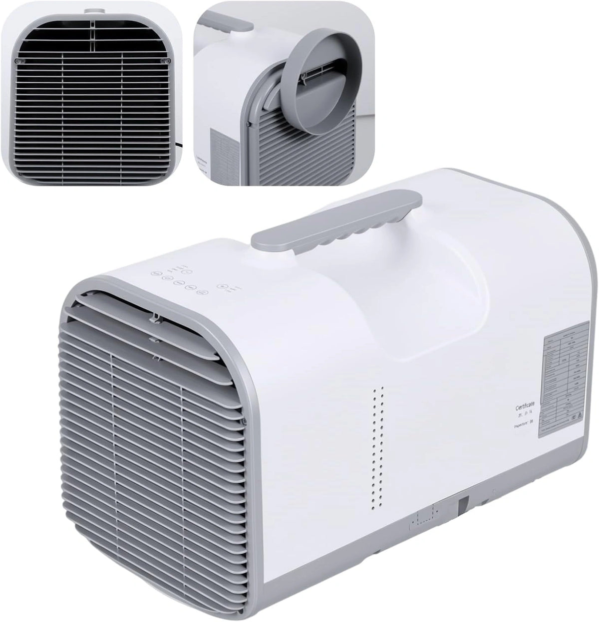 Climatizzatore portatile, 4095 BTU, con telecomando, con timer, portatile, Bianco