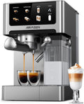 AIRMSEN 20, Macchina da caffè, 1350W, 1000W, 1.8L, con display digitale, automatico, Argento