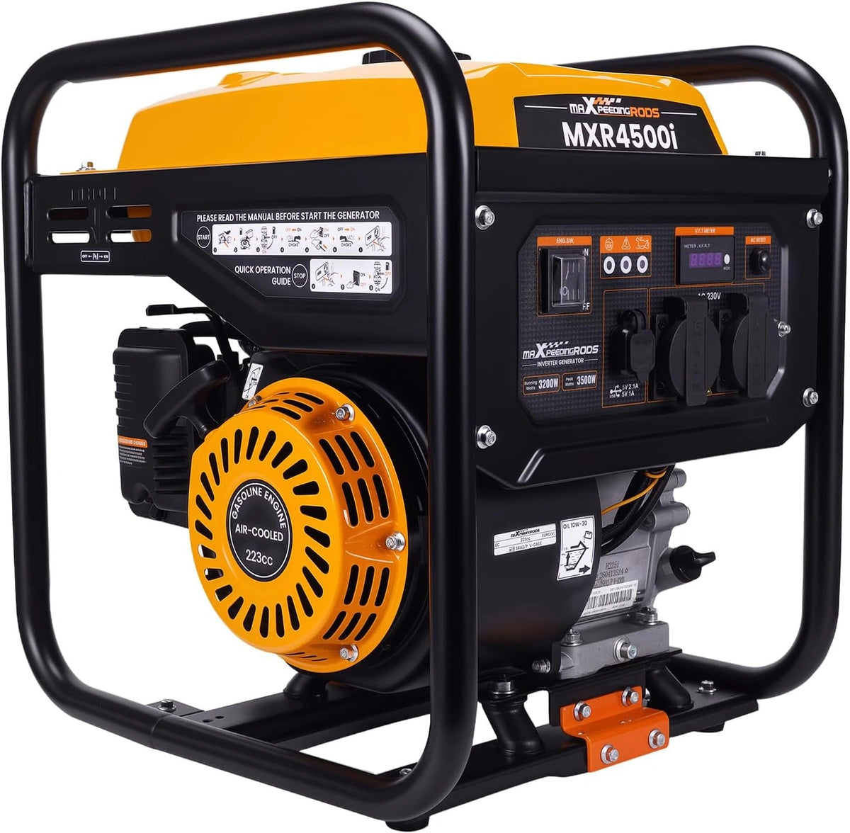 maXpeedingrods, Stazione di alimentazione portatile, 3500W, con tecnologia inverter, portatile