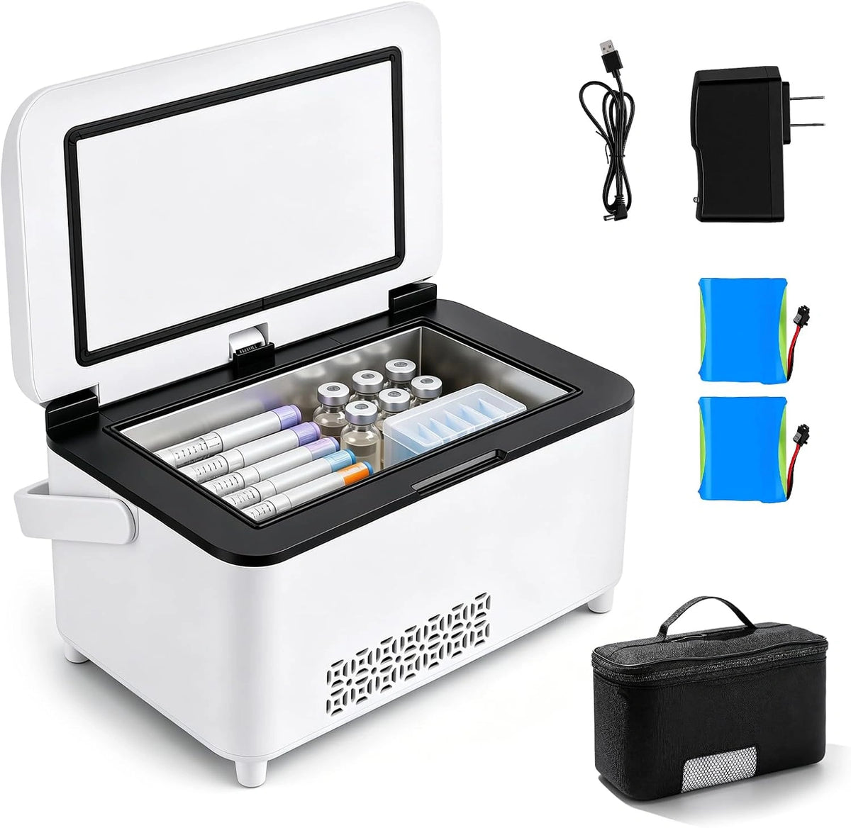 Frigo, Frigorifero, con display digitale, portatile, regolabile