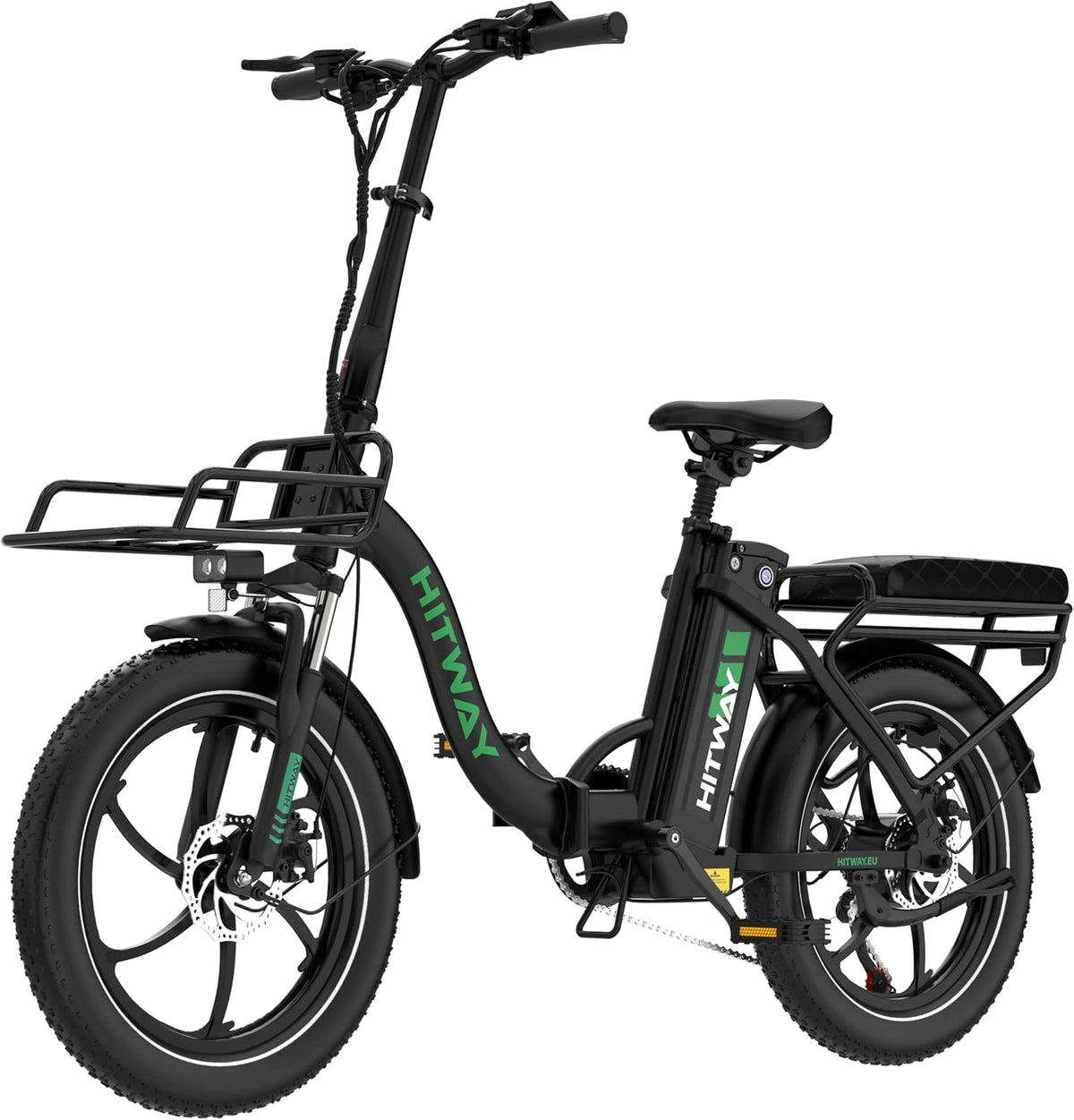 HITWAY, Bicicletta elettrica, 6Ah, 250W, 20 pollici, pieghevole, con controllo intelligente