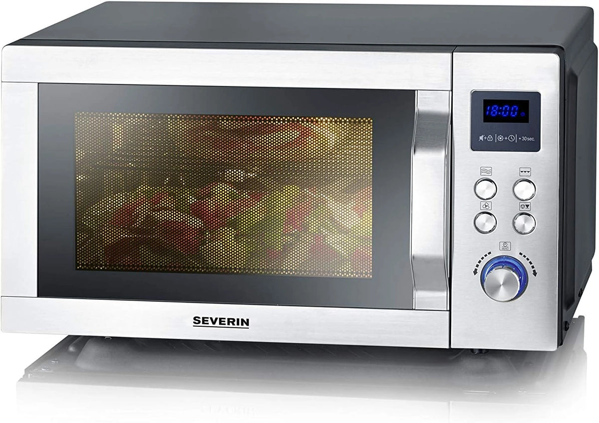 SEVERIN, Forno a microonde, multifunzione, Nero/Argento