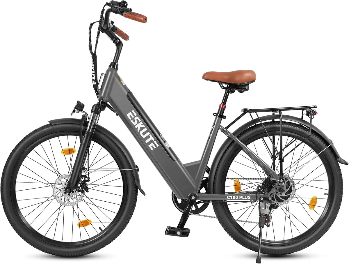 ESKUTE C100, Bicicletta elettrica, 250W, 36V, 13Ah, con display digitale