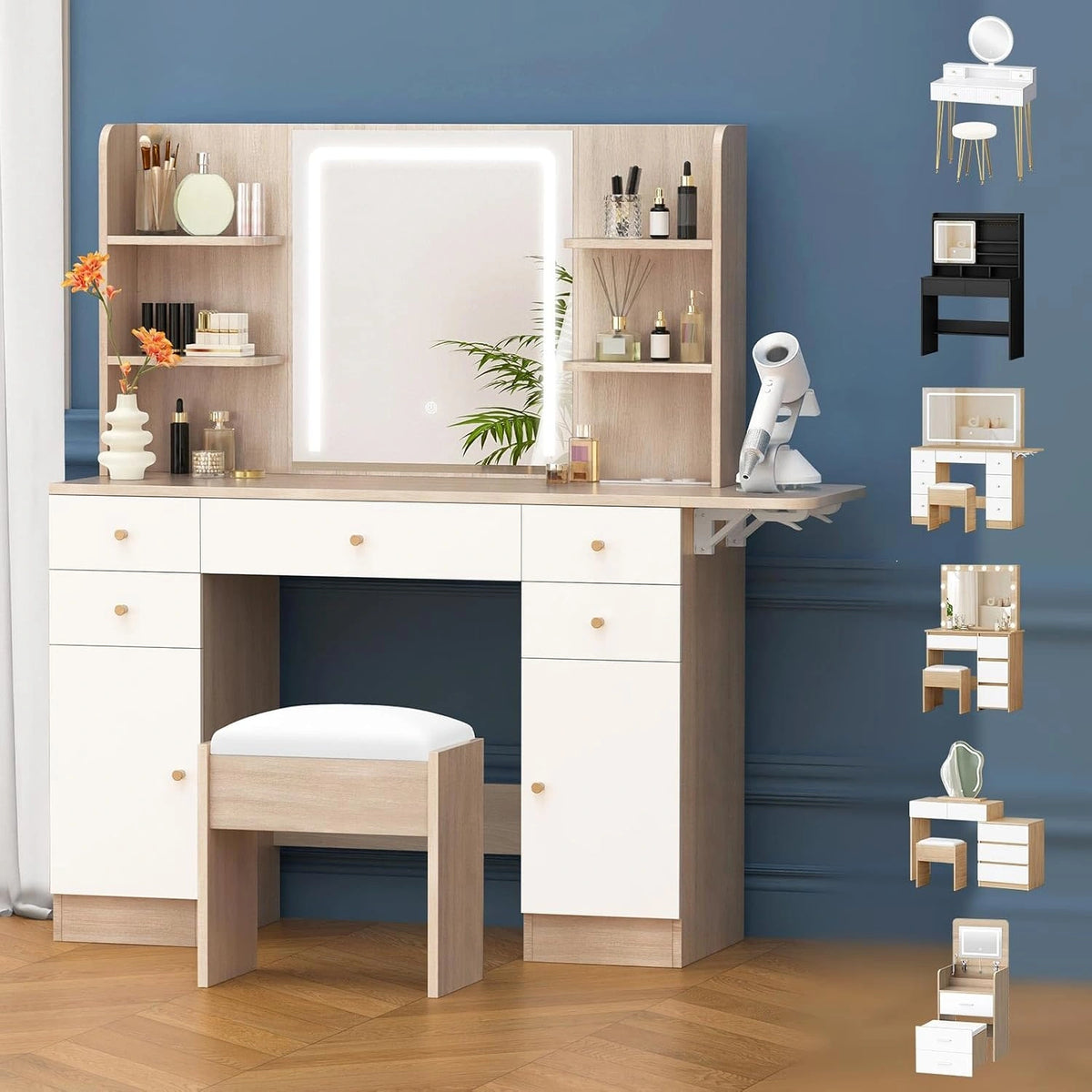 ALFORDSON, Letto, a LED