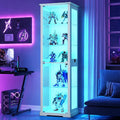 Lvifur, Letto, 180 cm, a LED, con controllo intelligente, Bianco