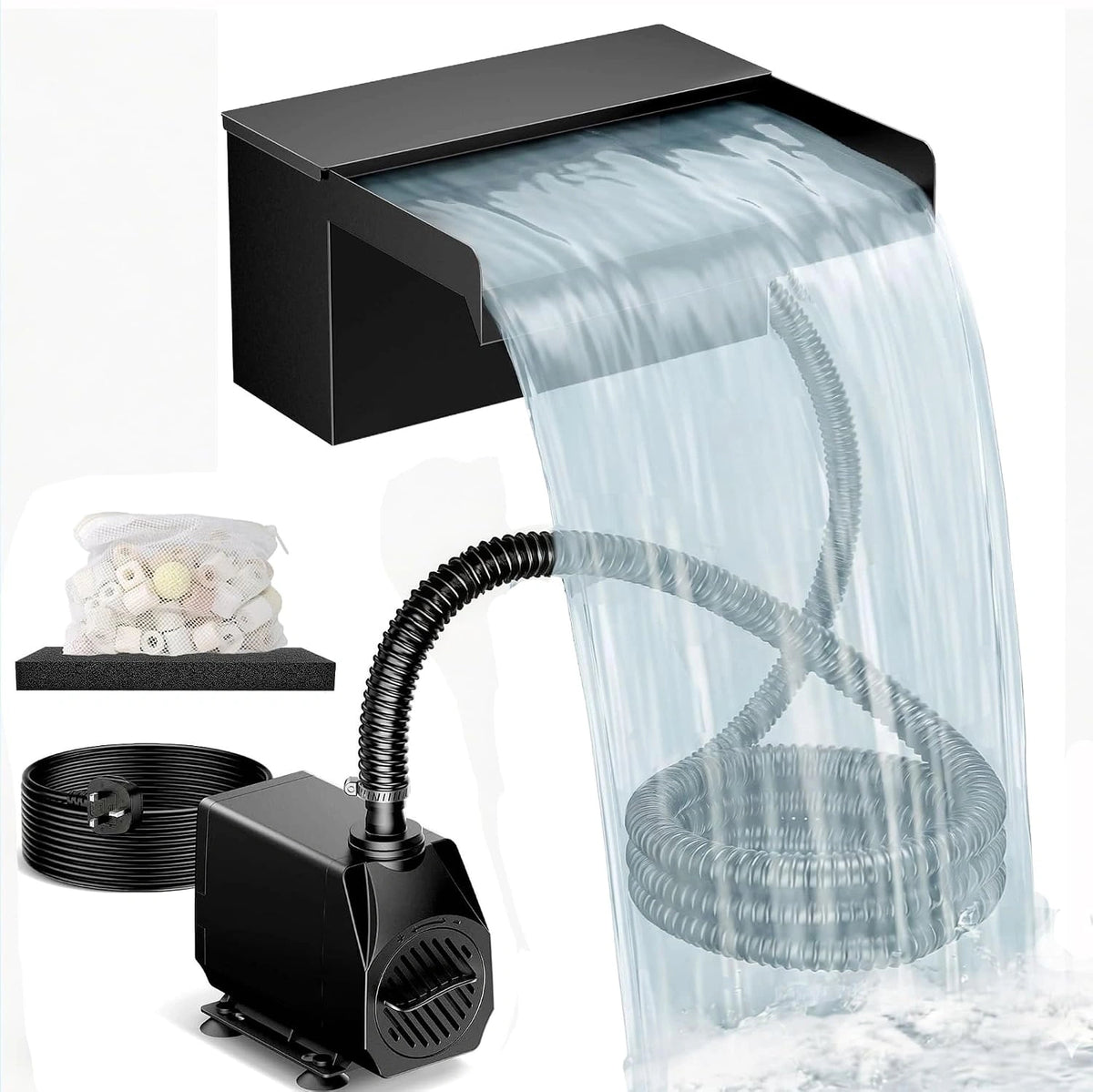 Biling, Pompa elettrica, 40 W, 2500 l, 20 cm, Argento