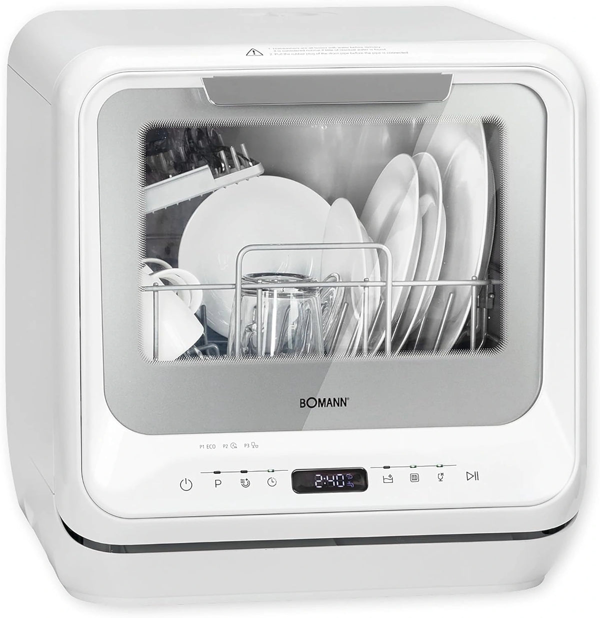 Bomann TSG 757010, Lavastoviglie, 5 litri, Bianco