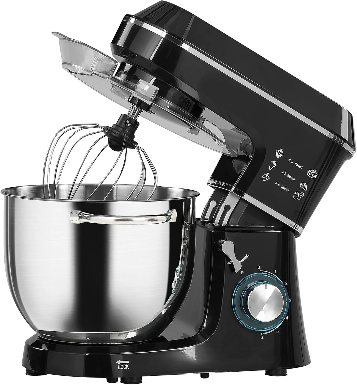 HOMCOM, Robot da cucina, 1400W, 7L, Argento