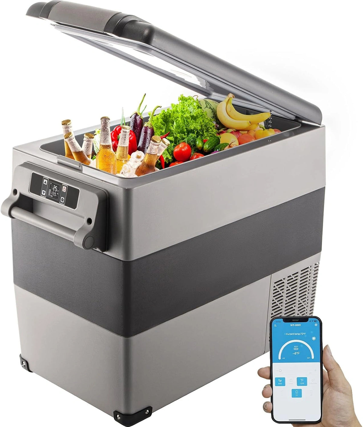 VEVOR, Frigorifero, 55L, con display digitale, portatile, con controllo intelligente