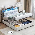 Letto, a LED, senza fili, Beige