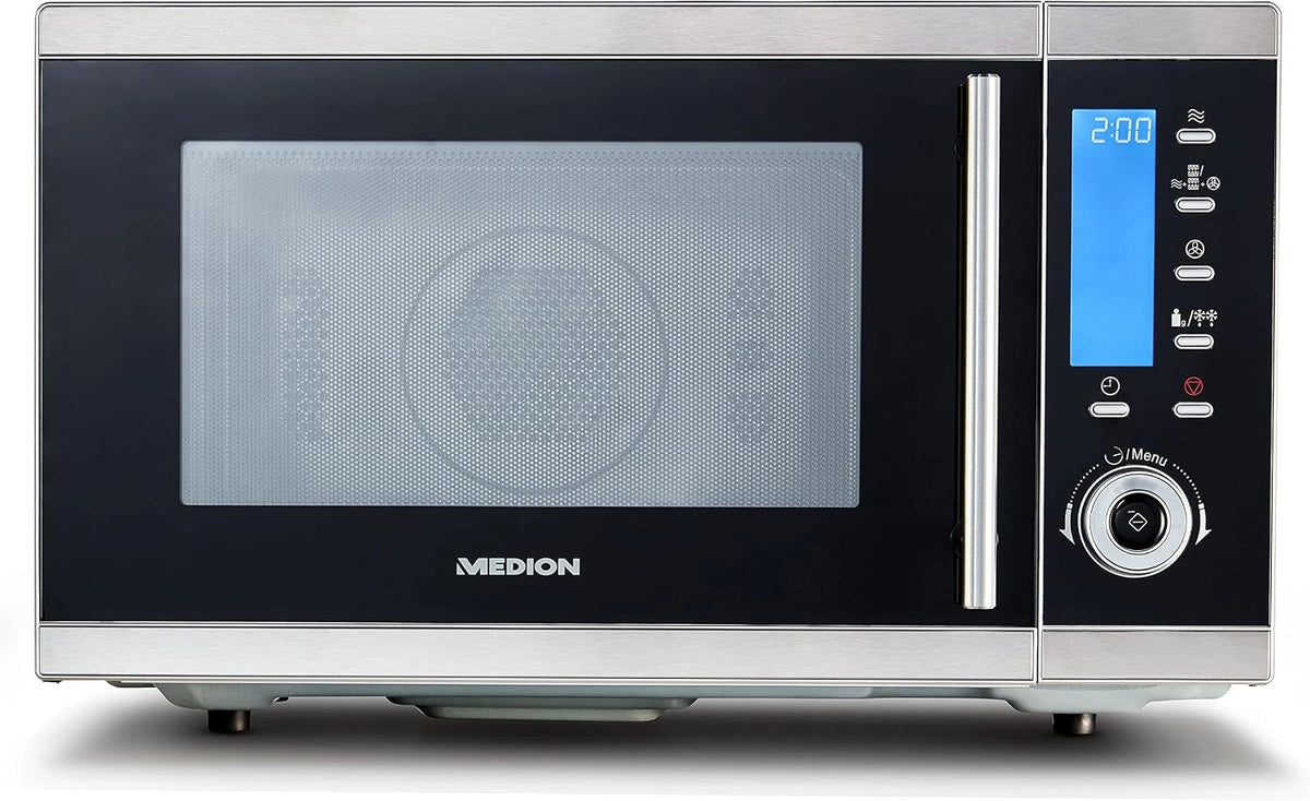 MEDION, Forno a microonde, 25 L, multifunzione, Nero/Argento
