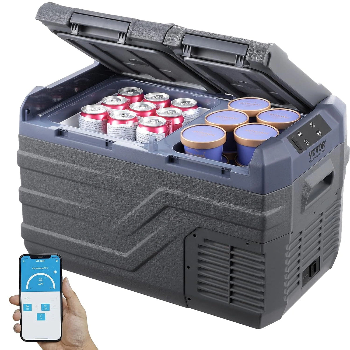 VEVOR, Frigorifero, 24 V, 240 V, 25 L, portatile, regolabile