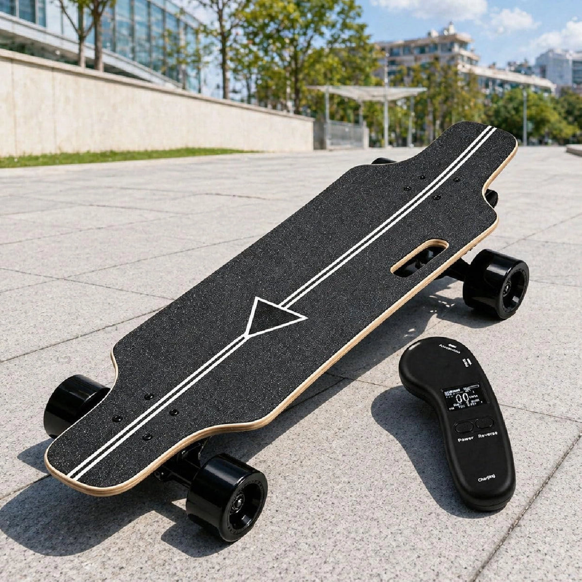 Skateboard, Prodotto per casa e tempo libero, 50 Km/H, 15km, con telecomando, a LED