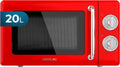 Cecotec, Forno a microonde, 700 W, 20 L, con timer, Argento/Rosso