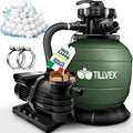 tillvex, Piscina, 13.200 l, 40.000 l, 38 mm, Beige